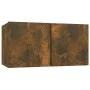 Armario colgante para TV madera roble ahumado 60x30x30 cm de vidaXL, Muebles TV - Ref: Foro24-815867, Precio: 41,19 €, Descue...