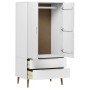 MOLDE Schrank aus massivem Kiefernholz, weiß, 90 x 55 x 175 cm von vidaXL, Kleiderschränke - Ref: Foro24-350523, Preis: 331,0...