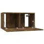 Hängender TV-Schrank aus geräuchertem Eichenholz, 60 x 30 x 30 cm von vidaXL, TV-Möbel - Ref: Foro24-815867, Preis: 41,19 €, ...