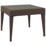 Brown synthetic rattan tempered glass side table 50x50x38cm by vidaXL, Side tables - Ref: Foro24-319403, Price: 29,79 €, Disc...