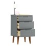 Mesita de noche MOLDE madera maciza de pino gris 40x35x65 cm de vidaXL, Mesitas de noche - Ref: Foro24-350500, Precio: 94,38 ...