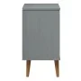 MOLDE bedside table solid gray pine wood 40x35x65 cm by vidaXL, Nightstands - Ref: Foro24-350500, Price: 88,23 €, Discount: %
