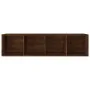 Estantería/mueble TV contrachapada marrón roble 36x30x143 cm de vidaXL, Librerías y estanterías - Ref: Foro24-815248, Precio:...