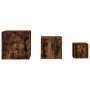 3-piece smoked oak plywood side tables by vidaXL, Side tables - Ref: Foro24-815987, Price: 76,00 €, Discount: %