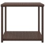 Synthetic rattan side table brown 55x45x49 cm by vidaXL, Side tables - Ref: Foro24-319405, Price: 26,44 €, Discount: %
