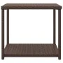 Synthetic rattan side table brown 55x45x49 cm by vidaXL, Side tables - Ref: Foro24-319405, Price: 26,20 €, Discount: %