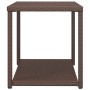 Synthetic rattan side table brown 55x45x49 cm by vidaXL, Side tables - Ref: Foro24-319405, Price: 26,44 €, Discount: %