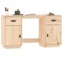 Desk with solid pine wood cabinets 135x50x75 cm by vidaXL, Desks - Ref: Foro24-3107844, Price: 179,09 €, Discount: %