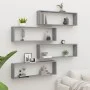 Würfelwandregal 4 Stk. Sonoma graues Sperrholz 100x15x30 cm von vidaXL, Regale und Regale - Ref: Foro24-815910, Preis: 54,50 ...