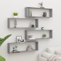 Würfelwandregal 4 Stk. Sonoma graues Sperrholz 100x15x30 cm von vidaXL, Regale und Regale - Ref: Foro24-815910, Preis: 55,38 ...