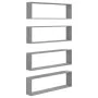 Würfelwandregal 4 Stk. Sonoma graues Sperrholz 100x15x30 cm von vidaXL, Regale und Regale - Ref: Foro24-815910, Preis: 54,50 ...
