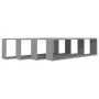 Würfelwandregal 4 Stk. Sonoma graues Sperrholz 100x15x30 cm von vidaXL, Regale und Regale - Ref: Foro24-815910, Preis: 54,50 ...