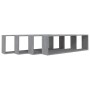 Würfelwandregal 4 Stk. Sonoma graues Sperrholz 100x15x30 cm von vidaXL, Regale und Regale - Ref: Foro24-815910, Preis: 55,38 ...