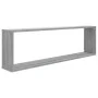 Würfelwandregal 4 Stk. Sonoma graues Sperrholz 100x15x30 cm von vidaXL, Regale und Regale - Ref: Foro24-815910, Preis: 54,50 ...