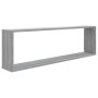 Würfelwandregal 4 Stk. Sonoma graues Sperrholz 100x15x30 cm von vidaXL, Regale und Regale - Ref: Foro24-815910, Preis: 55,38 ...