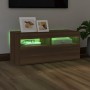 TV-Schrank mit LED-Leuchten, braune Eiche, 90 x 35 x 40 cm von vidaXL, TV-Möbel - Ref: Foro24-815677, Preis: 57,80 €, Rabatt: %