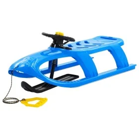 Trineo con volante polipropileno azul 102,5x40x23 cm de vidaXL, Trineos - Ref: Foro24-93724, Precio: 62,07 €, Descuento: %