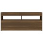 TV-Schrank mit LED-Leuchten, braune Eiche, 90 x 35 x 40 cm von vidaXL, TV-Möbel - Ref: Foro24-815677, Preis: 57,80 €, Rabatt: %