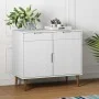 MOLD Sideboard aus massivem weißem Kiefernholz 90x40x80 cm von vidaXL, Sideboards - Ref: Foro24-350547, Preis: 157,74 €, Raba...