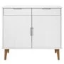 MOLD Sideboard aus massivem weißem Kiefernholz 90x40x80 cm von vidaXL, Sideboards - Ref: Foro24-350547, Preis: 157,74 €, Raba...