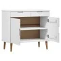 MOLD Sideboard aus massivem weißem Kiefernholz 90x40x80 cm von vidaXL, Sideboards - Ref: Foro24-350547, Preis: 157,74 €, Raba...