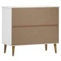 MOLD Sideboard aus massivem weißem Kiefernholz 90x40x80 cm von vidaXL, Sideboards - Ref: Foro24-350547, Preis: 157,74 €, Raba...