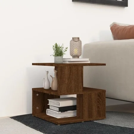 Oak brown plywood side table 40x40x40 cm by vidaXL, Side tables - Ref: Foro24-815812, Price: 29,40 €, Discount: %
