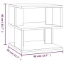 Beistelltisch aus braunem Eichensperrholz, 40 x 40 x 40 cm von vidaXL, Seitentische - Ref: Foro24-815812, Preis: 29,40 €, Rab...
