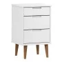 MOLDE Nachttisch aus massivem Kiefernholz weiß 40x35x65 cm von vidaXL, Nachttische - Ref: Foro24-350499, Preis: 88,32 €, Raba...