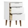 Bedside table MOLDE made of solid white pine wood 40x35x65 cm by vidaXL, Nightstands - Ref: Foro24-350499, Price: 88,32 €, Di...