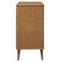 MOLDE bedside table solid brown pine wood 80x40x80 cm by vidaXL, Drawers - Ref: Foro24-350504, Price: 147,06 €, Discount: %