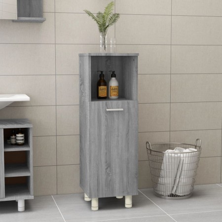 Badezimmerschrank aus grauem Sonoma-Sperrholz, 30 x 30 x 95 cm von vidaXL, Badezimmermöbel - Ref: Foro24-815607, Preis: 51,47...
