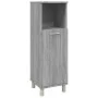 Armario de baño madera contrachapada gris Sonoma 30x30x95 cm de vidaXL, Muebles de baño - Ref: Foro24-815607, Precio: 50,14 €...