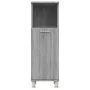 Armario de baño madera contrachapada gris Sonoma 30x30x95 cm de vidaXL, Muebles de baño - Ref: Foro24-815607, Precio: 50,14 €...
