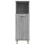 Badezimmerschrank aus grauem Sonoma-Sperrholz, 30 x 30 x 95 cm von vidaXL, Badezimmermöbel - Ref: Foro24-815607, Preis: 51,47...