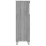 Armario de baño madera contrachapada gris Sonoma 30x30x95 cm de vidaXL, Muebles de baño - Ref: Foro24-815607, Precio: 50,14 €...