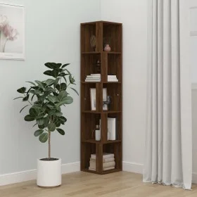 Oak brown plywood corner furniture 33x33x164.5cm by vidaXL, Lockers and storage cabinets - Ref: Foro24-816028, Price: 85,40 €...