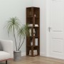Mueble esquina madera contrachapada marrón roble 33x33x164,5cm
