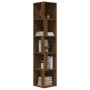 Mueble esquina madera contrachapada marrón roble 33x33x164,5cm
