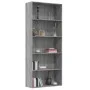 Sonoma gray plywood 5-story shelving unit 80x30x189cm by vidaXL, Bookcases and shelves - Ref: Foro24-815403, Price: 134,88 €,...