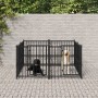 Perrera de exterior de acero 3,75 m² de vidaXL, Casetas y cercados para perros - Ref: Foro24-3124579, Precio: 380,75 €, Descu...