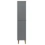 MOLDE bookcase solid gray pine wood 85x35x170.5 cm by vidaXL, Bookcases and shelves - Ref: Foro24-350542, Price: 209,40 €, Di...