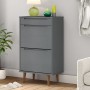 Zapatero MOLDE madera maciza de pino gris 59,5x35x103 cm | Foro24.es | Tu tienda online para hogar, jardín y más Foro24.es