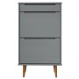 Zapatero MOLDE madera maciza de pino gris 59,5x35x103 cm | Foro24.es | Tu tienda online para hogar, jardín y más Foro24.es