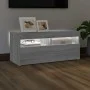 TV stand with LED lights in Sonoma gray 90x35x40 cm by vidaXL, TV Furniture - Ref: Foro24-815676, Price: 61,67 €, Discount: %