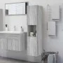 Armario de baño madera contrachapada gris Sonoma 30x30x130 cm de vidaXL, Muebles de baño - Ref: Foro24-815640, Precio: 64,19 ...