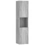 Armario de baño madera contrachapada gris Sonoma 30x30x130 cm de vidaXL, Muebles de baño - Ref: Foro24-815640, Precio: 64,19 ...