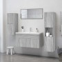 Badezimmerschrank aus grauem Sonoma-Sperrholz, 30 x 30 x 130 cm von vidaXL, Badezimmermöbel - Ref: Foro24-815640, Preis: 66,2...