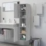 Armario de baño madera contrachapada gris Sonoma 30x30x130 cm de vidaXL, Muebles de baño - Ref: Foro24-815640, Precio: 64,19 ...