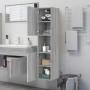 Badezimmerschrank aus grauem Sonoma-Sperrholz, 30 x 30 x 130 cm von vidaXL, Badezimmermöbel - Ref: Foro24-815640, Preis: 66,2...